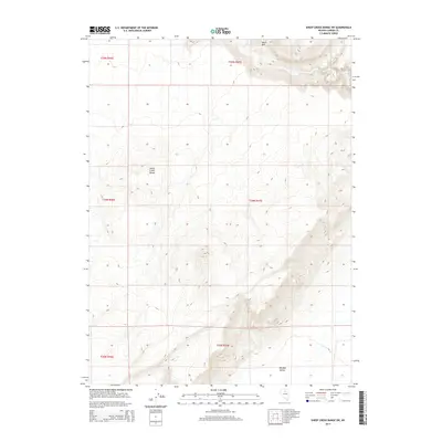 2014 Map of Sheep Creek Range SW, 2014 Print