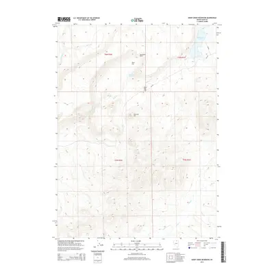 2014 Map of Sheep Creek Reservoir, 2014 Print