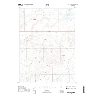 2018 Map of Sheep Creek Reservoir, 2018 Print