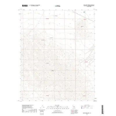 2018 Map of Sheep Creek Spring, 2018 Print