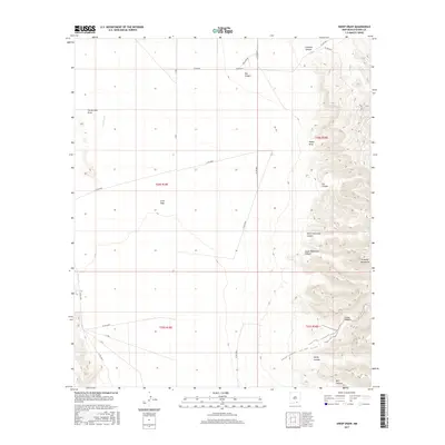 2017 Map of Sheep Draw, 2017 Print