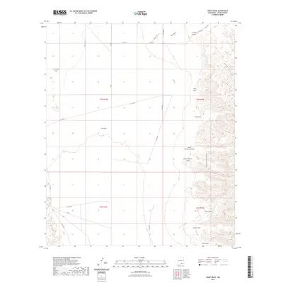 2023 Map of Sheep Draw, 2023 Print