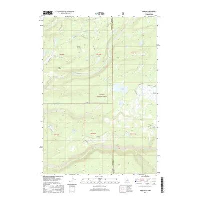 2017 Map of Sheep Falls, 2017 Print