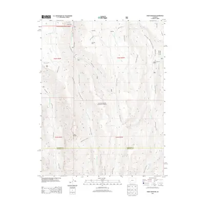 2013 Map of Sheep Mountain, 2013 Print