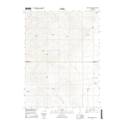 2014 Map of Sheep Ranch Canyon, 2014 Print