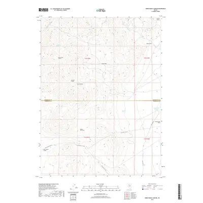 2018 Map of Sheep Ranch Canyon, 2018 Print