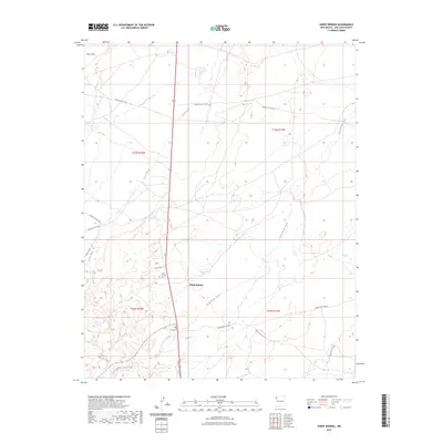 2023 Map of Sheep Springs, 2023 Print