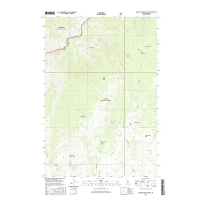 2017 Map of Sheepeater Mountain, 2017 Print
