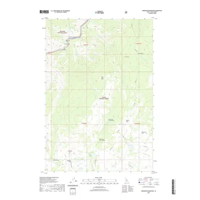 2020 Map of Sheepeater Mountain, 2020 Print