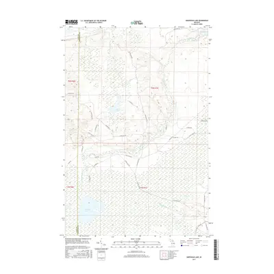 2017 Map of Sheephead Lake, 2017 Print