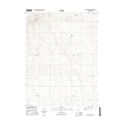 2016 Map of Sheepherder Springs, 2016 Print