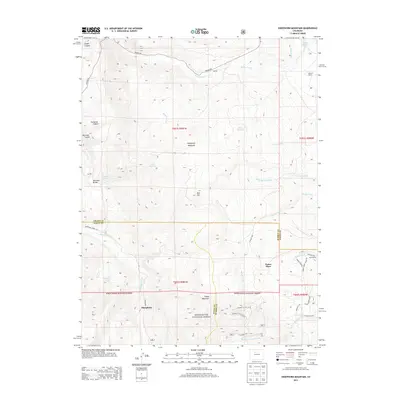 2013 Map of Sheephorn Mountain, 2013 Print
