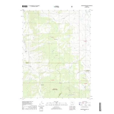 2019 Map of Sheephorn Mountain, 2019 Print