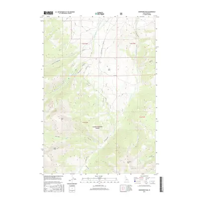 2017 Map of Sheephorn Peak, 2017 Print