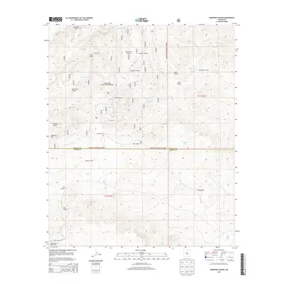 2013 Map of Sheeppen Canyon, 2013 Print