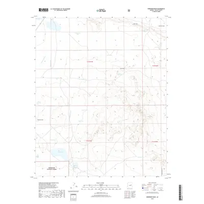 2018 Map of Sheepskin Wash, 2018 Print
