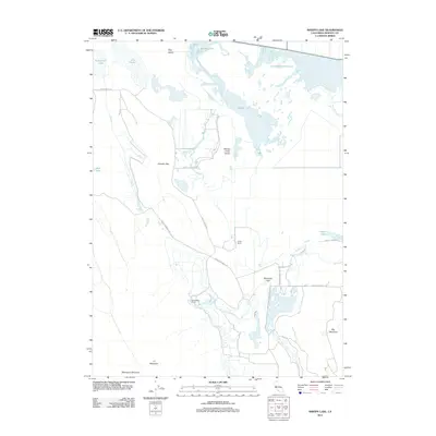 2012 Map of Sheepy Lake, 2012 Print
