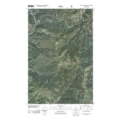 2011 Map of Shefoot Mountain, 2011 Print