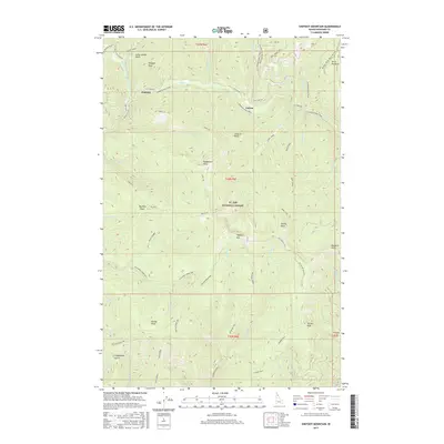 2017 Map of Shefoot Mountain, 2017 Print
