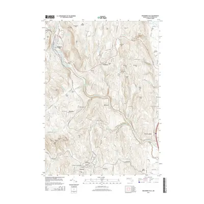 2015 Map of Shelburne Falls, 2015 Print