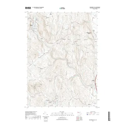 2018 Map of Shelburne Falls, 2018 Print