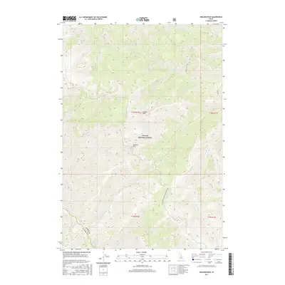 2017 Map of Sheldon Peak, 2017 Print