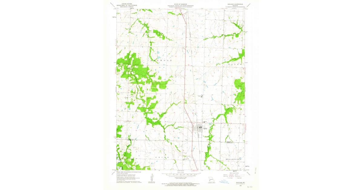 1962 Map of Sheldon, MO — High-Res | Pastmaps