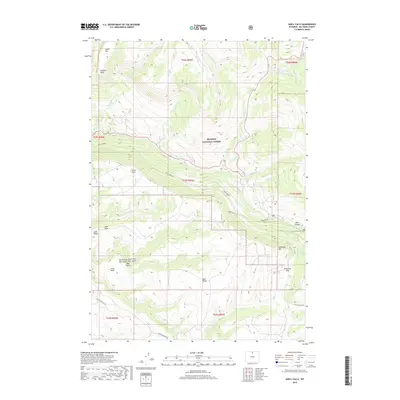 2018 Map of Shell Falls, 2018 Print