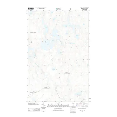 2013 Map of Shell Lake, 2013 Print