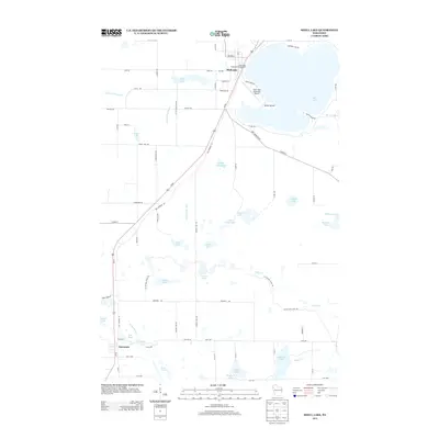 2013 Map of Shell Lake, 2013 Print