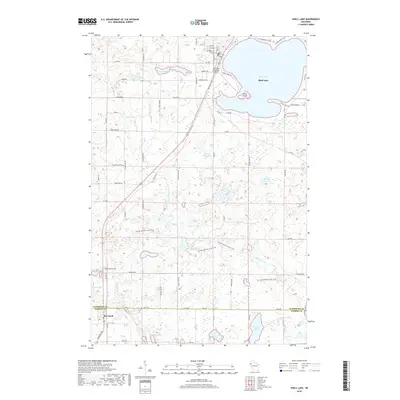 2018 Map of Shell Lake, 2018 Print