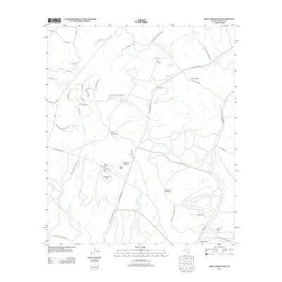 2012 Map of Shell Mountains, 2012 Print