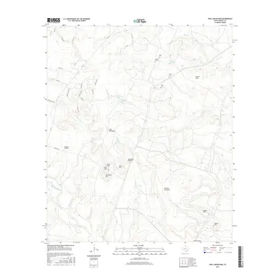 2016 Map of Shell Mountains, 2016 Print