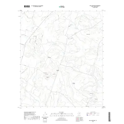 2019 Map of Shell Mountains, 2019 Print