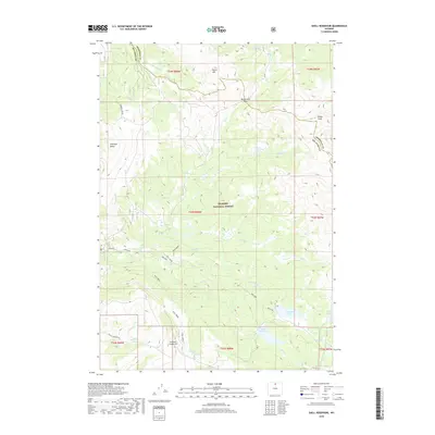 2018 Map of Shell Reservoir, 2018 Print