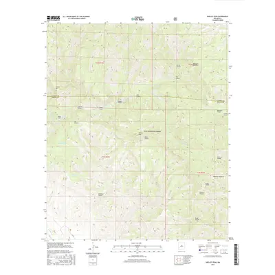 2017 Map of Shelley Peak, 2017 Print
