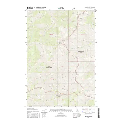 2017 Map of Shellrock Peak, 2017 Print