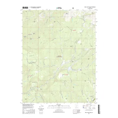2017 Map of Shelly Baldy Peak, 2017 Print