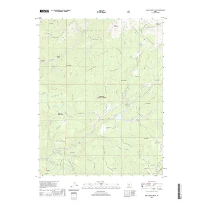 2020 Map of Shelly Baldy Peak, 2020 Print