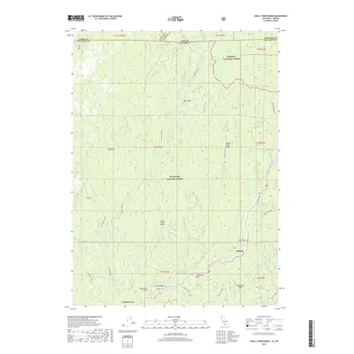 2018 Map of Shelly Creek Ridge, 2018 Print