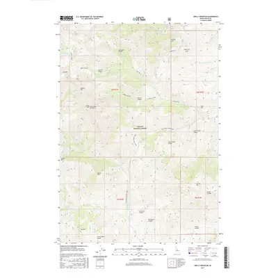 2017 Map of Shelly Mountain, 2017 Print