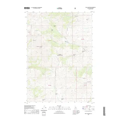 2020 Map of Shelly Mountain, 2020 Print