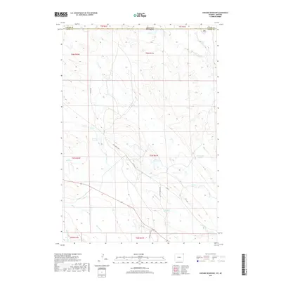 2017 Map of Shepard Reservoir, 2017 Print