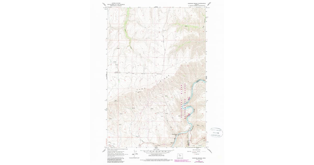1960s Maps of Sherman County, OR | Pastmaps