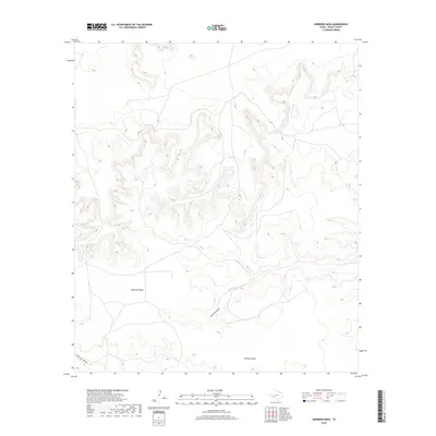 2019 Map of Sherbino Mesa, 2019 Print