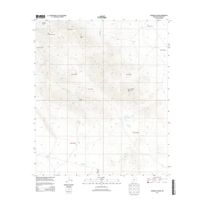 2013 Map of Sheridan Canyon, 2013 Print