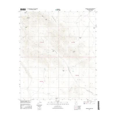 2017 Map of Sheridan Canyon, 2017 Print