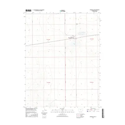 2016 Map of Sheridan Lake, 2016 Print