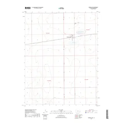 2019 Map of Sheridan Lake, 2019 Print