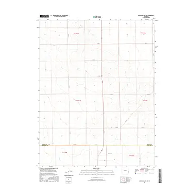 2016 Map of Sheridan Lake SE, 2016 Print